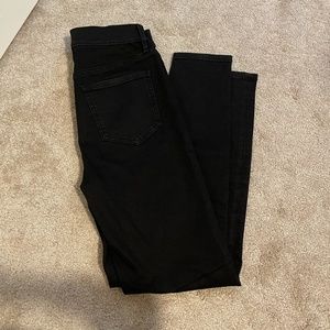 NEW Black Ann Taylor Jeans w/ Buttons - 8